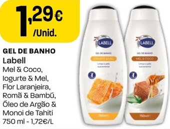 Intermarché Gel de Banho Labell 750ml promoção