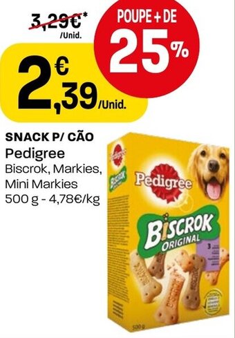 Intermarché Snack P/ Cão Pedigree 500g promoção