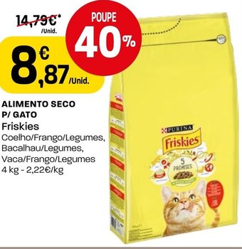 Intermarché Alimento Seco P/Gato Friskies 4kg promoção