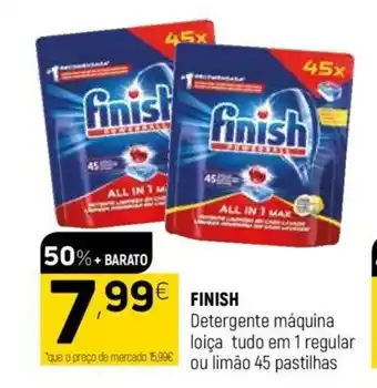 Coviran Finish Detergente Máquina Loiça promoção