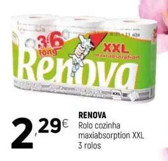 Renova Rolo Cozinha Maxiabsorption XXL 3 Rolos