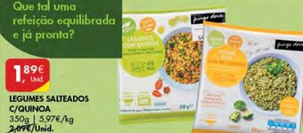 Pingo Doce Legumes Salteados c/Quinoa 350g promoção