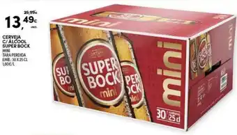 Continente Cerveja C/ Álcool Super Bock Mini 30x25cl promoção