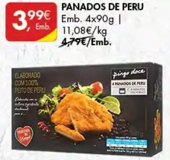 Pingo Doce Panados de Peru 4 x 90g promoção