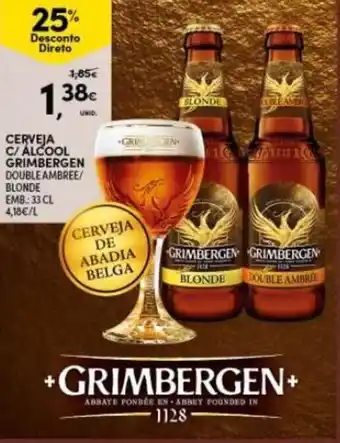 Cerveja C/ Álcool Grimbergen 33cl