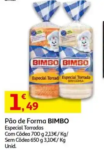 Auchan Pão de Forma Bimbo 650g promoção