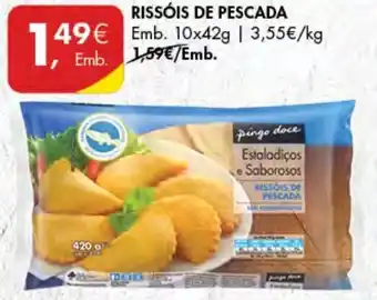 Pingo Doce Rissóis de Pescada 10 x 42g promoção