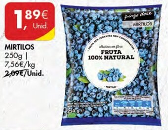 Pingo Doce Mirtilos 250g promoção