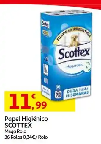 Auchan Papel Higiénico Scottex 30 Rolos promoção