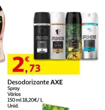 Auchan Desodorizante Axe 150ml promoção