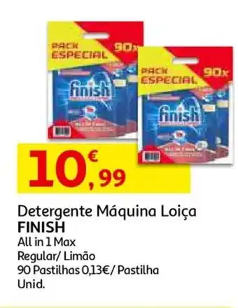 Auchan Detergente Máquina Loiça Finish All in 1 Max promoção