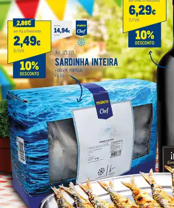 Sardinha Inteira 6kg