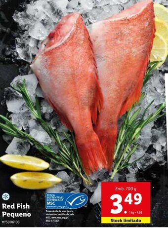 Lidl Red Fish Pequeno 700g promoção