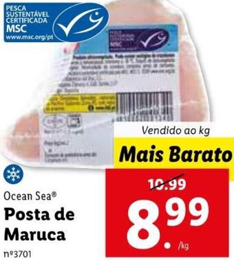 Lidl Ocean Sea Postas de Maruca promoção