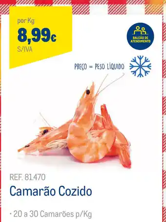 Makro Café Cozido 20 a 30 Camarãoes promoção