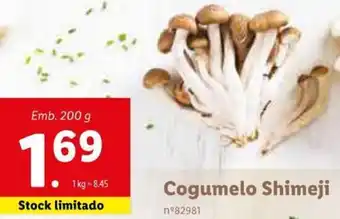 Lidl Cogumelo Shimeji 200g promoção