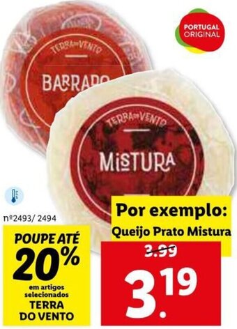 Terra do Vento Queijo Prato Mistura