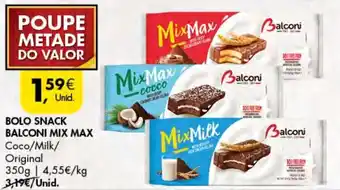 Pingo Doce Bolo Snack Balconi Mix Max 350g promoção