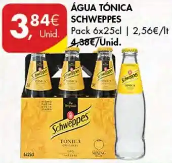 Pingo Doce Água Tónica Schweppes 6 x 25cl promoção