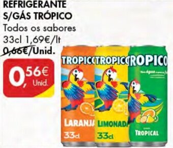 Pingo Doce Refrigerante s/Gás Tropico 33cl promoção