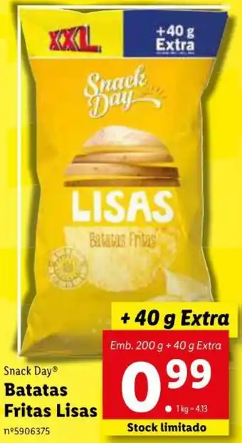 Lidl Snack Day Batata Frita Lisas 40g promoção