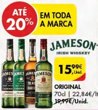 Pingo Doce Jameson Irish Whiskey Original 70cl promoção