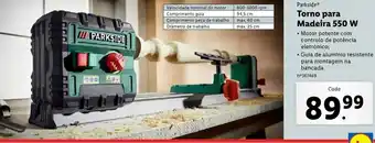 Parkside Torno para Madeira 550W