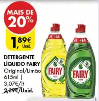 Pingo Doce Detergente Líquido Fairy 615ml promoção