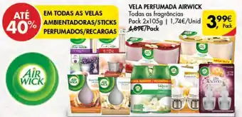 Pingo Doce Vela Perfumada Airwick 2 x 105g promoção