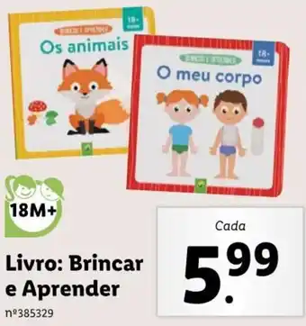Lidl Livro Brincar e Aprender promoção