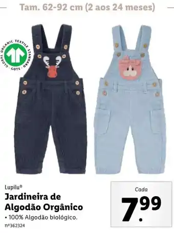 Lidl Lupilu Jardineira de Algodão Orgânico promoção