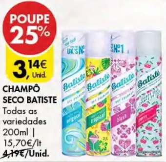 Seco Batiste Champô 200ml