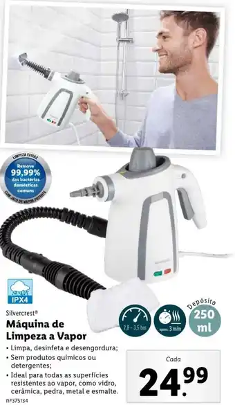 Lidl Silvercrest Máquina de Limpeza a Vapor 250ml promoção