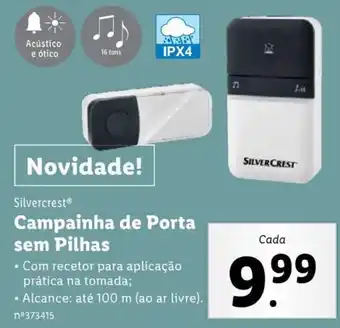Lidl Silvercrest CAmpainha de Porta sem Pilhas promoção