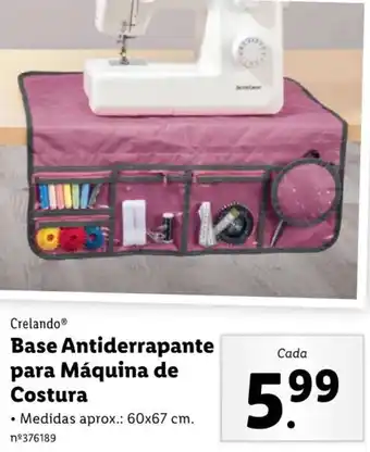 Lidl Crelando Base Antiderrapante para Máquina de Costra 60x67cm promoção