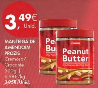 Pingo Doce Manteiga de Amendoim Prozis 500g promoção