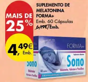 Pingo Doce Suplemento de Melatonina Forma+ 60 cápsulas promoção