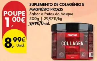 Pingo Doce Suplemento de Colagénio e Magnésio Prozis 300g promoção