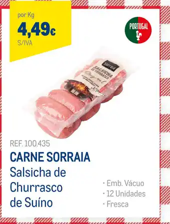 Makro Carne Sorraia 12 Unidades promoção