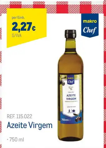 Makro Azeite Virgem 750ml promoção