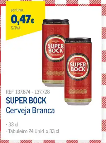 Makro Super Block Cerveja Branca 33cl promoção
