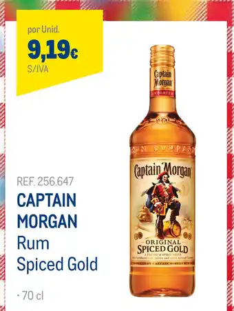 CAptain Morgan Rum Spiced Gold 70cl
