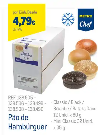 Makro Pão de Hambúrguer 12 Unid x 80g promoção