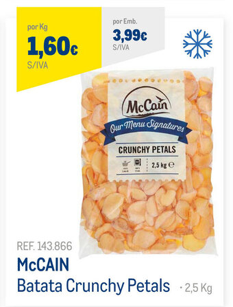 Makro McCain Batata Crunchy Petals 2,5kg promoção