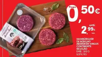 Continente Hamburguer de Novilho Adedeen -Angus Continente 300g promoção
