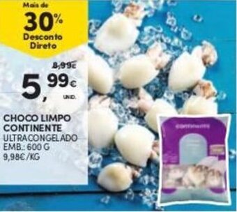 Continente Choco Limpo Continente 600g promoção