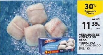 Continente Medalhões de Pescada do Cabo Pescanova 1kg promoção