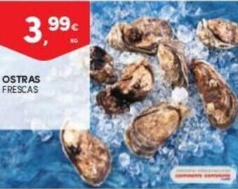 Continente Ostras Frescas promoção