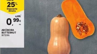 Continente Abóbora Butternut Inteira promoção