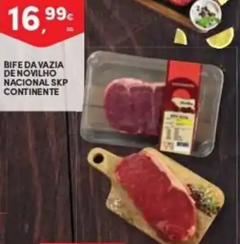 Continente Bife da Vazia de Novilho SKP Continente promoção